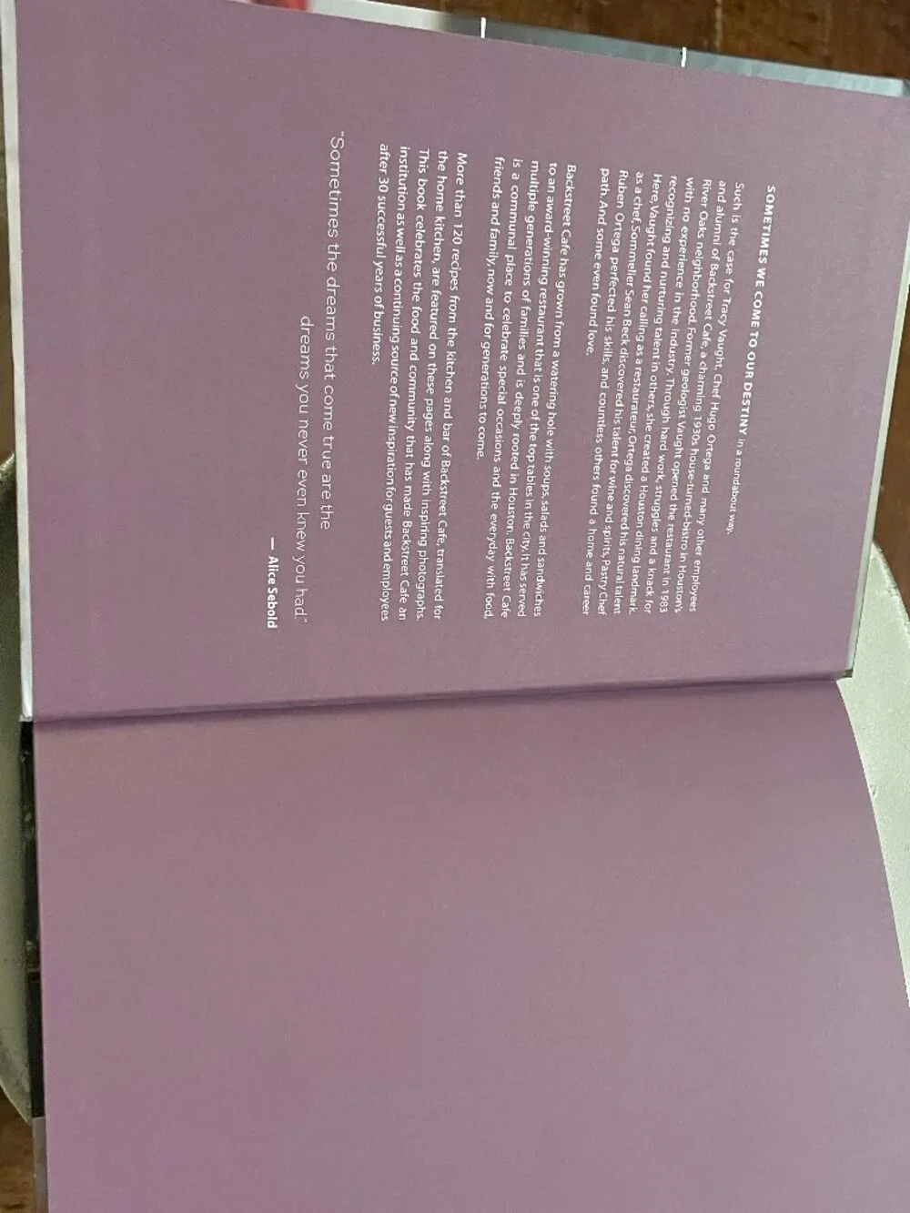 Backstreet Kitchen Hardcover Cookbook